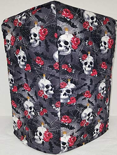 Click Here to See More Images Skulls Webs & Roses Coffee Maker Cover (All Skulls Webs & Roses)