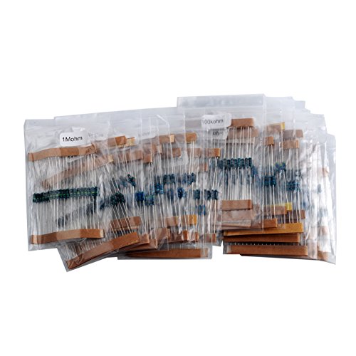1460Pcs 1/4W 73 Values 1% Precision Metal Film Electronic Resistor Assortment Kit Set 1ohm-1Mohm Geekstory - Thumbnail 2