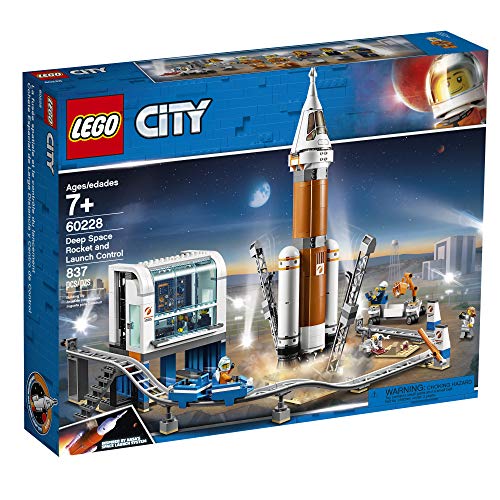 51%2BXLHrhT%2BL LEGO City Space Deep Space Rocket and Launch Control 60228 Model Rocket Building Kit with Toy Monorail, Control Tower… - Image 5