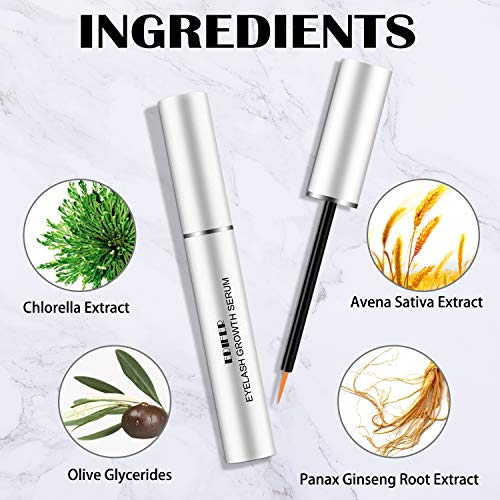EDIFER Cosmetics, Eyelash Conditioner Serum, Advanced Lash Enhancing Serum, Natural Booster Lash and Eyebrow Enhancer for Growing Beautiful, Longer, Thicker Rapid Lash and Brow (0.17fl oz)