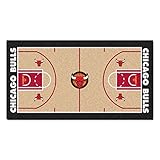 Fanmats NBA Chicago Bulls Nylon Face NBA Court Runner-Large