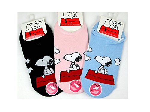 Assorted Colors Snoopy Booty Socks (Size 6-8) 1 pair