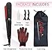 Professional Steam Hair Straightener by LaMagie Ceramic Tourmaline Ionic Flat Iron Salon Straighteners and Curlers Best Brush Curler all types of Hairs Includes Refill Bottle, Clips, Glove and Bag