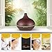 VicTsing 300ml Essential Oil Diffuser, Wood Grain Ultrasonic Aroma Cool Mist Humidifier for Office Home Bedroom Baby Room Study Yoga Spa (Brown)
