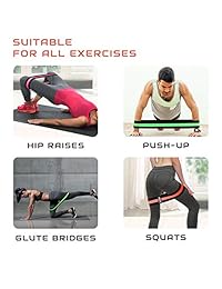 Resistance Hip Bands for Women Men, Exercise Bands for Leg Glute, High Strength Fabric Anti-Slip Sweat-Proof Hip Bands with Storage Bag, Set of 3(Light, Medium, Heavy)