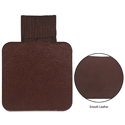 Self-Adhesive Pen Holder with Elastic Band Loop 12 Pcs Assorted Color Leather Pencil Stylus Loop Holder for Journals, Notebooks, Planner - Thumbnail 4