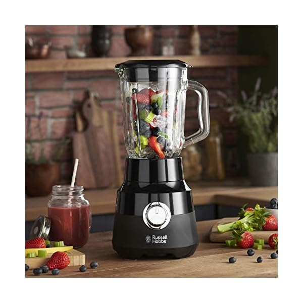 Russell-Hobbs-24722-Desire-Jug-Blender-15-Litre-Smoothie-Maker-and-Soup-Liquidiser-Matte-Black-650-W Russell Hobbs 24722 Desire Jug Blender, 1.5 Litre Smoothie Maker and Soup Liquidiser, Matte Black, 650 W