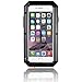 iPhone 6S Case,Gorilla Glass Luxury Aluminum Alloy Protective Metal Extreme Shockproof Military Bumper Heavy Duty Cover Shell Case Skin Protector for Apple iPhone 6 6S (Black)