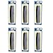 Ajax Unbreakable Hair Combs Super Flexible Pocket Sized - Proudly Made in the USA (Pack of 6)