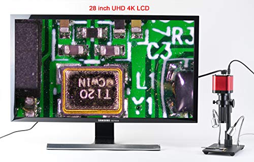 HAYEAR UHD 4K 2160P HDMI USB C-Mount Industrial Electronic Digital Video Microscope Camera for PCB Repair Remote Controller - Thumbnail 7