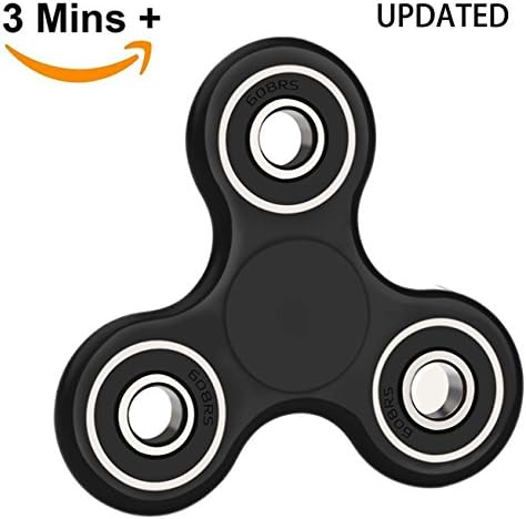 Tri Spinner Hand Fidget Toy - Ultra Fast Bearings - Spinner Premium Focus Toys Great Gift -Stress Reducer Relieves Anxiety and Boredom For Kids & Adults(black)
