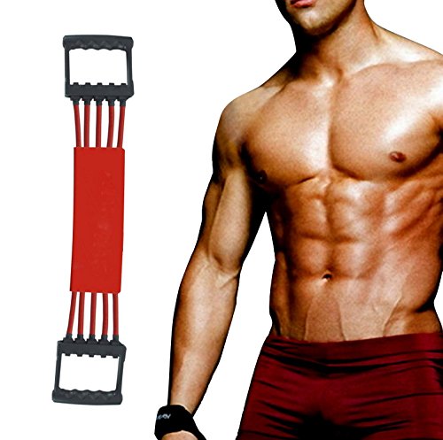 Chest Expander 5-Adjustable Latex Tubes with Safe Cover Anti-skid Handles Best Safety Upper Body Exerciser Chest Expander 5-Adjustable Latex Tubes with Safe Cover Anti-skid Handles Best Safety Upper Body Exerciser