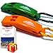 VNSUPERTRAMP Emergency Whistle with Long Lanyard 18 Inches and Large Clip - Premium ABS Plastic Super Loud for Boating Kayaking Hiking with Exclusive Survival E-Book Included (2 Pack/4 Pack)