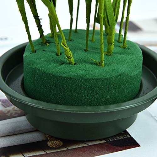 image for YoleShy Flower Arrangement Kit,6-Pack Floral Foam, Green Round Floral 