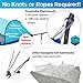 Ridge Outdoor Gear Camping Hammock with Mosquito Net - Ripstop Nylon - Ultralight Hammock Tent Bundle with Bug Netting, Straps, Carabiners