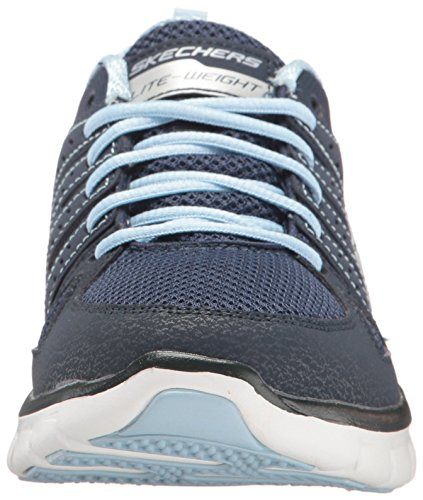Skechers Sport Womens Synergy Look Book Fashion Sneaker Navy Light