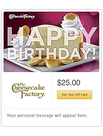 The Cheesecake Factory Gift Cards - E-mail Delivery