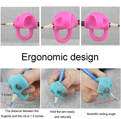 image for Pencil Grips Qingo 2018 New Finger Grip Writing Aid Grip Trainer Postu