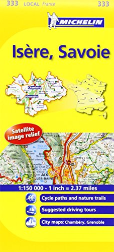 Michelin Map France: Isre, Savoie 333 (Maps/Local (Michelin)) (English and French Edition) by Michelin