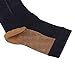 Moja Sports (ZipCu/Black, XXL, 1Pr) Compression Zipper Copper Socks BEST Graduated Athletic & Medical Use for Men & Women for Running, Flight, Travel, Nurses - Boost Performance, Blood Circulation