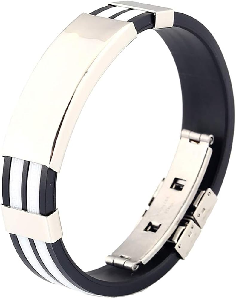 HSincerely Men's Sports Bracelet Silicone Wristband Fitness Bracelet