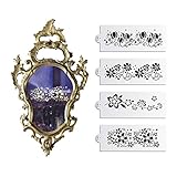 Flower Vines Wedding Cake Stencil Decorating Mold Platic Cake Tool Set by ART Kitchenware ST-861