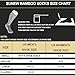 Bamboo Socks, Sunew Soft Mens and Womens Athletic Hiking Crew Cushioned Dress Casual Socks 1/3/6 Pairs
