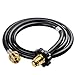 SHINESTAR 5FT Propane Hose and Adapter, Fit for Coleman Roadtrip Grill, Buddy Heater, Weber Q and More, Converts 1LB Appliances to 5-100lb Tank