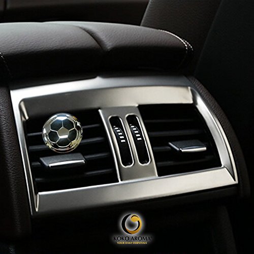 KOKO AROMA Car Air Freshener Soccer Natural Vent Diffuser Stainless Steel Locket for Auto (SV-Soccer) - Thumbnail 6