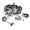 Gracefulvara-100Pcs-6-in-1-Cylinder-Shaped-Float-Stop-Fishing-Stopper-Bobber-SinkerS