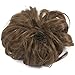 FUT Scrunchy Scrunchie Hair Bun Updo Hairpiece Ponytail Hair Extensions Wavy Curly Messy Hair Bun Extensions Donut Chignons Hair Piece light brown