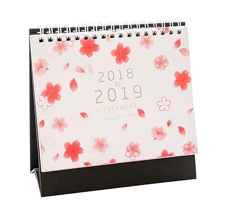 Calendario Da Tavolo Flower Pattern Desk Da Giugno 2018 A