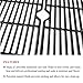 Hongso Porcelain Coated Cast Iron Cooking Grid Replacement Parts for Grill Master 720-0737, Master Forge GD4215S, Grill Chef, Nexgrill 720-0737 and Other Models
