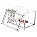 Oun Nana Transparent Acrylic Qtips Cotton Balls Makeup Holder Makeup Organizer Box - Clear Acrylic 4 stoarge Compartments