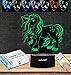 UbiKORT 3D Unicorn Lamp, Cute Unicorn Gifts for Girls, Great Unicorn Night Light for Girl Bedroom, Unicorn Room Decor Gift, 7 Colors