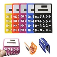 Oranmay Handheld Scientific Solar Foldable Soft Silicone Calculator for School Office