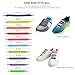 No Tie Shoelaces for Kids and Adults, YUANFENG Tieless Elastic Silicone Waterproof Flat Athletic Running Shoe Laces for Sneaker Boots Board Shoes and Casual Shoes (White)