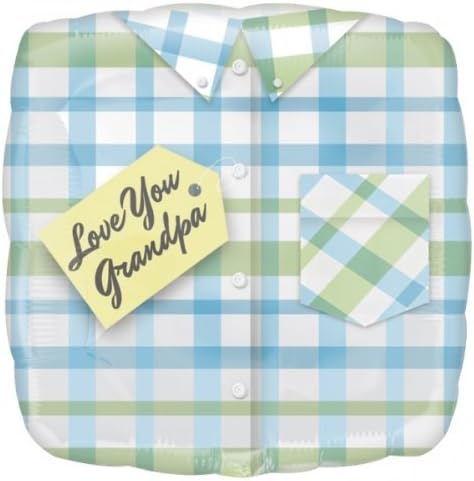 Love You Grandpa 18 inch Square Foil Balloon