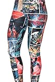 QZUnique Women's Batman Printed Pattern Ankle Length Elastic Tights Leggings