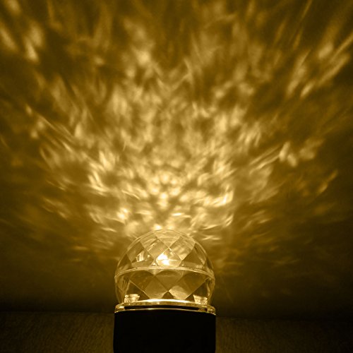 Holiday Projector Light Outdoor, TOFU Rotating Kaleidoscope Waterproof Spotlight flame Light Show Projection Decorations for Halloween Xmas Patio House Home Yard Swimming Pool(Bule-Warm White)
