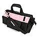 16-inch Tool Bag - Pink Lady Tool Organizer, Wide Mouth Open Tote, Multiple Pockets with Adjustable Shoulder Strap