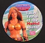 2011 San Diego Comic Con, ComiCon International (SDCC 2011) Exclusive Matty Collector.com Masters of The Universe Classics IMet Teela at the Mattel Booth! Button