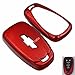 Smart Key Fob Cover for Chevrolet Chevy Malibu Camaro Trax Traverse Sonic Cruze Volt Equinox Spark HYQ4AA 5 Buttons red
