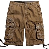 MorryOddy Men's Cotton Twill Cargo Short