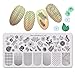 BEAUTYBIGBANG 6Pcs Nail Stamping Plates Set Valentine's Day Sweetheart Flower Winter Image Templates Nail Art Stamping Kits DIY Salon Design