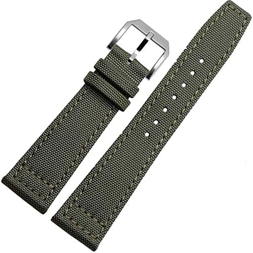 Zhuolei 20mm,21mm,22mm Canvas Watch Band Strap Generic For IWC / Tissot / Omega Style