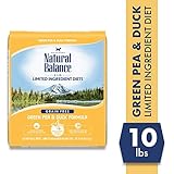 Natural Balance L.I.D. Limited Ingredient Diets Dry Cat Food, Grain Free, Green Pea & Duck Formula, 10-Pound