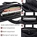 17.3 inch Laptop Bag, Business Travel Bag for Men Women, Expandable Large Hybrid Shoulder Bag, Waterproof Carrying Case Fits 17 15.6 Inch Laptop, Computer, Tablet-Black