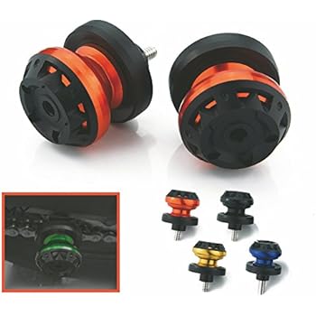 Heinmo Engraved Swingarm Spools Sliders 6MM Sport Bike Motorcycle Swingarm Stand Spool Slider Bobbin Pair Car Armrests For Kawasaki Ninja 250 ER6 Z 250 ER6F(6MM)