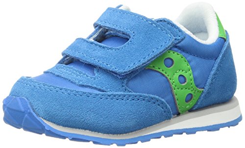 Saucony Boys' Baby Jazz HL Sneaker, Blue/Green, 6.5 Medium US Toddler